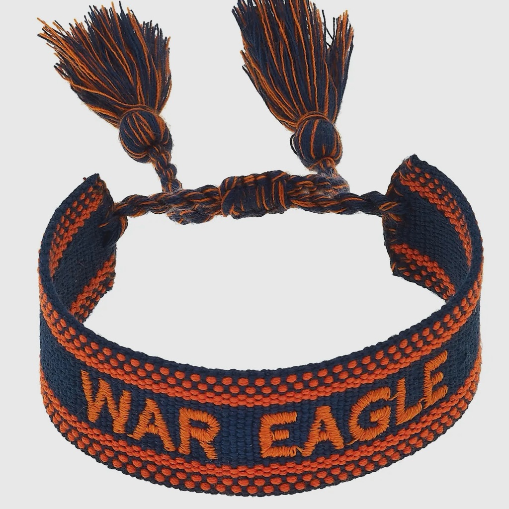 War Eagle Navy And Orange Bracelet